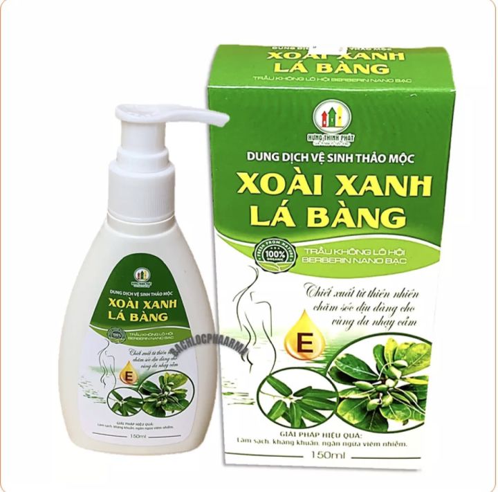 Dung dịch vệ sinh thảo mộc Xoài Xanh Lá Bàng 100% thảo dược tự nhiên