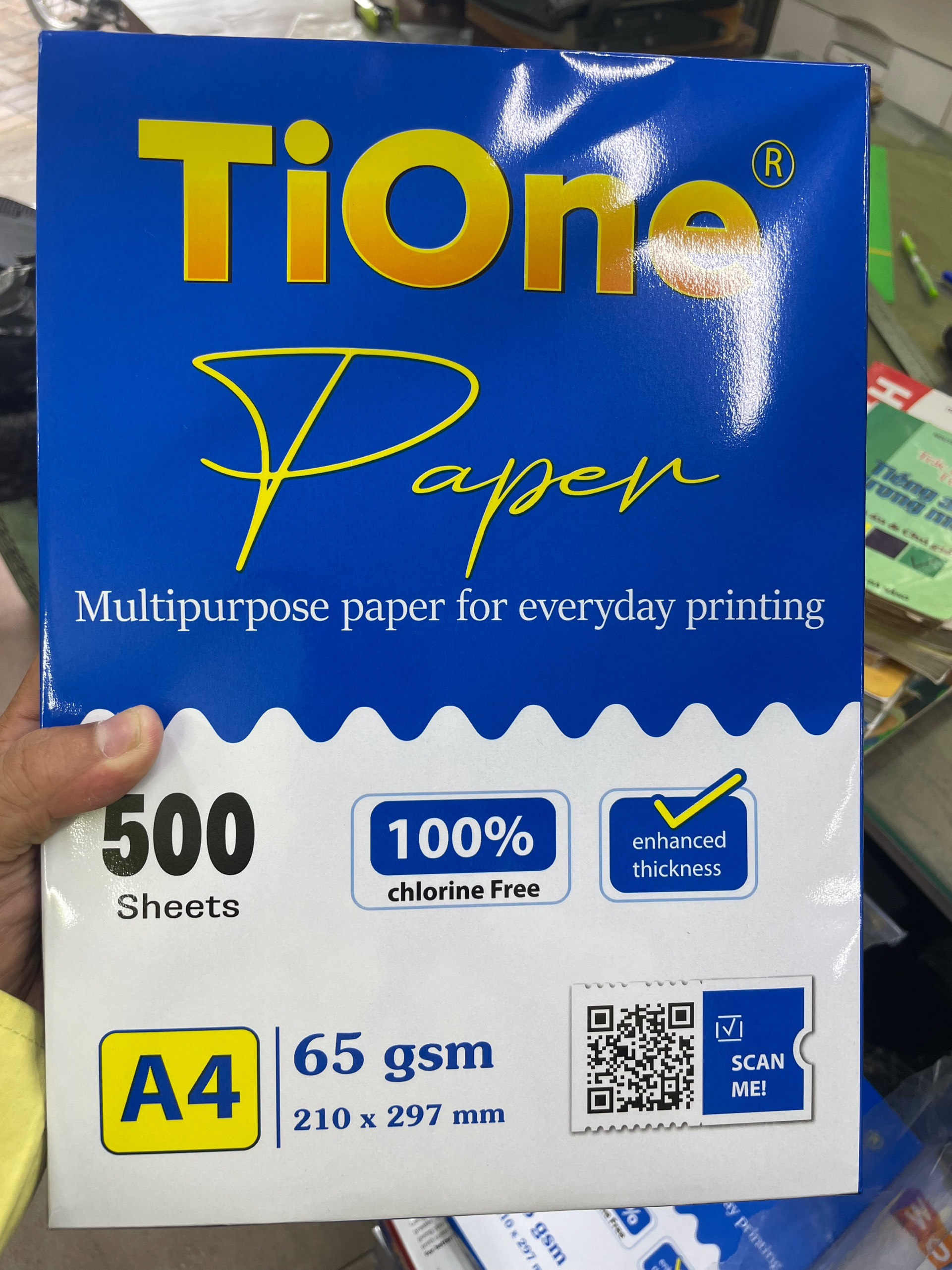 Giấy photo a4 tione - 65gsm, 70gsm