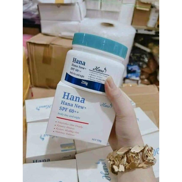 Kem Body Hana Xanh dưỡng trắng da