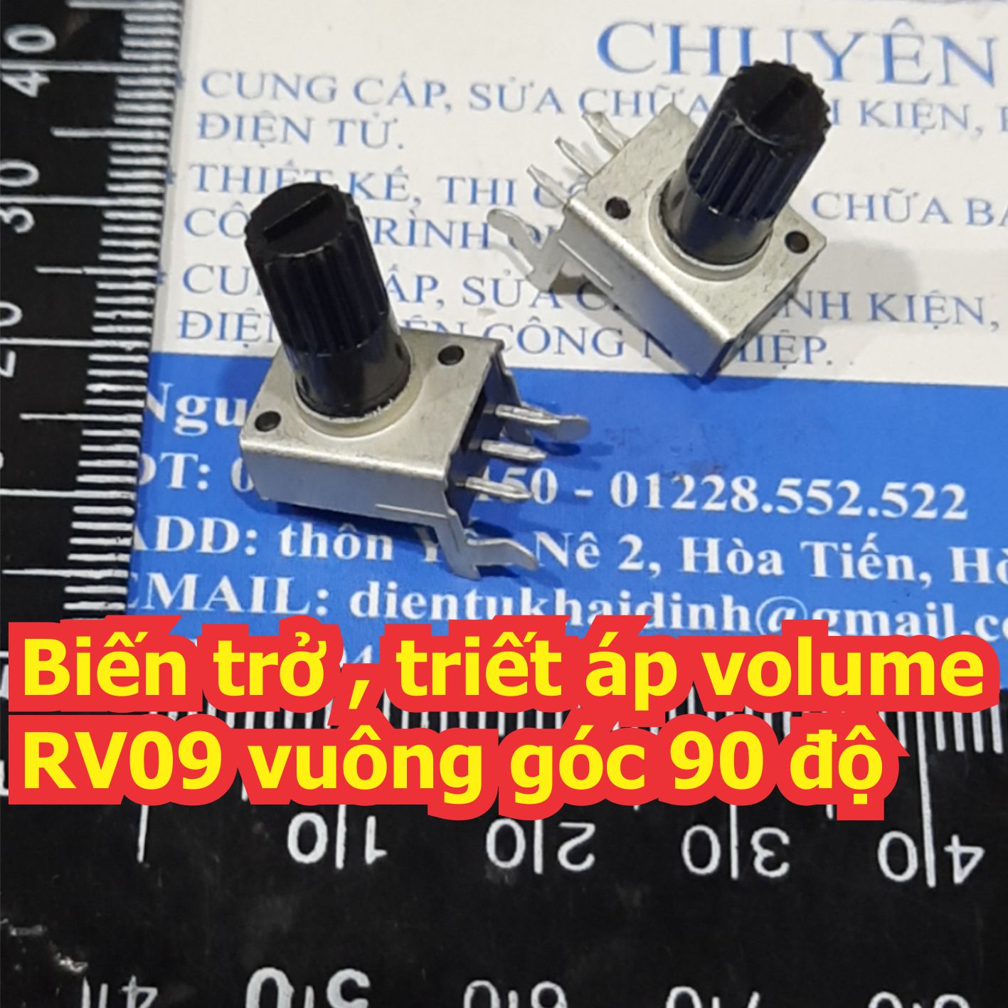 10 cái Biến trở , triết áp volume RV09 vuông góc 90 độ 10k 20k 50k 100k kde5120