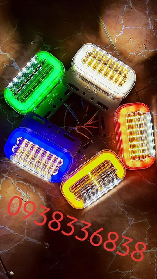 đèn sườn xe tải chữ c ( đèn hông ) 24v