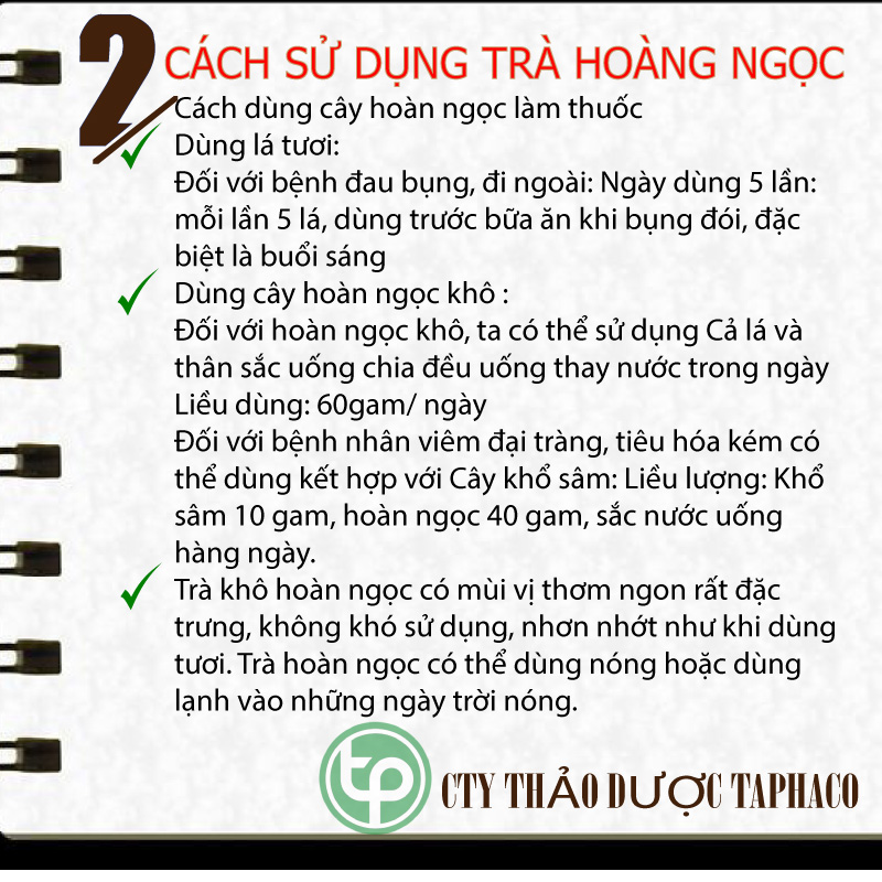 Trà hoàn ngọc khô - Tấn Phát túi lớn loại 500g - hỗ trợ cải thiện hệ tiêu hóa
