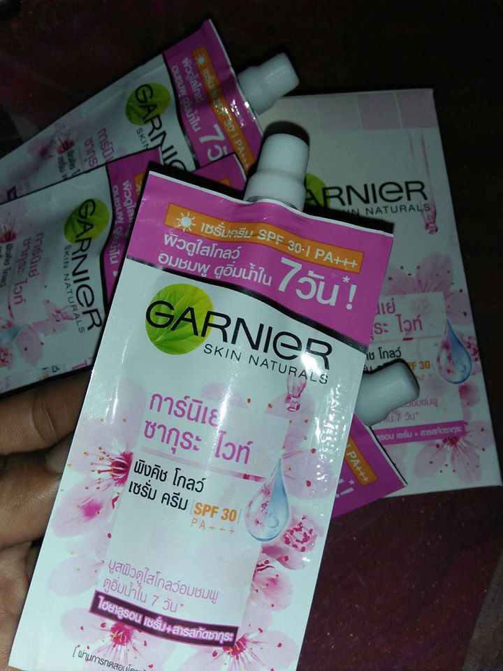 gói garnier 7ml trong bộ nám túi thái lan