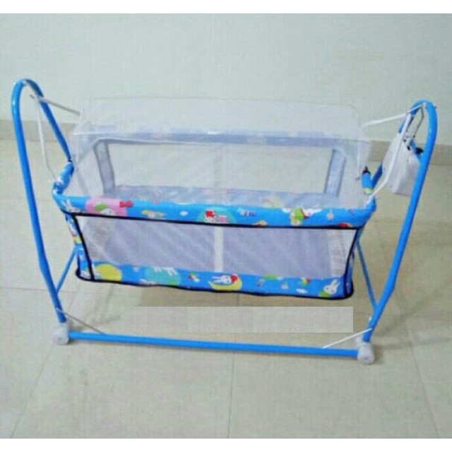 Nôi điện QUANG HƯNG tặng 2 dây coroa( sản phẩm gồm 1 võng và 1 nôi điện cho bé )