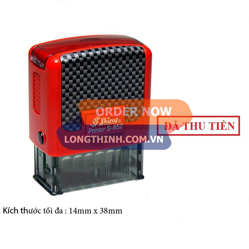 [HCM]Con dấu "Đã thu tiền" Shiny S-222/S-852