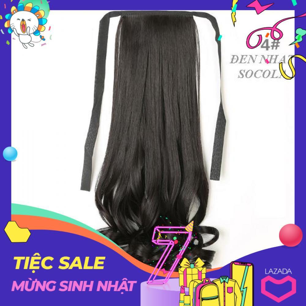 [HCM]Tóc giả nữ cột xoăn đuôi gà