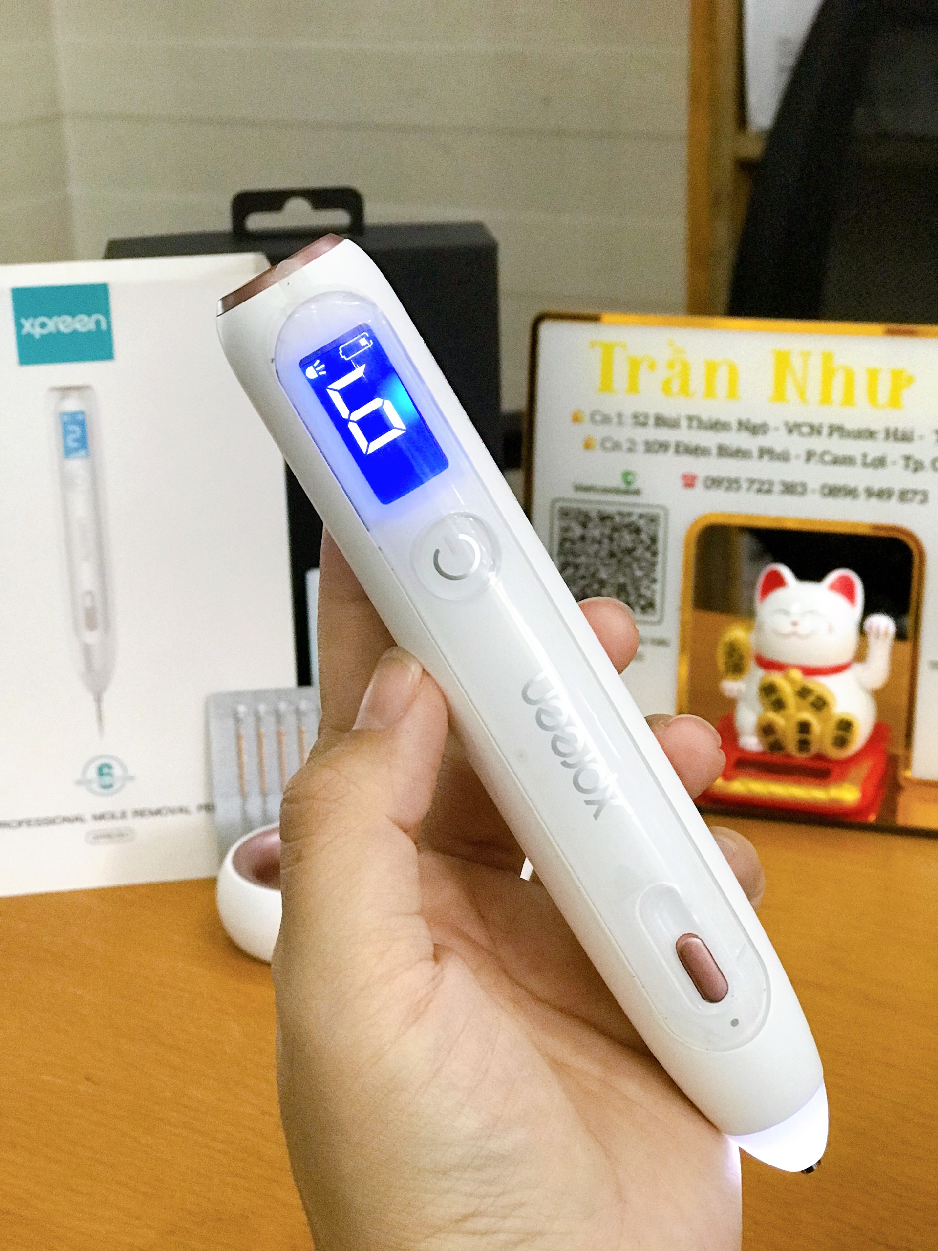 Máy Xpreen đốt mụn ruồi, mụn thịt, nhấn mí, nám tàn nhang!