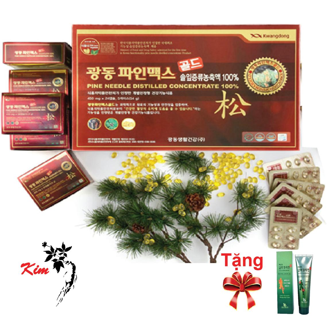 [HCM]Tinh dầu thông đỏ nội địa Hàn Quốc Kwang Dong 120 viên