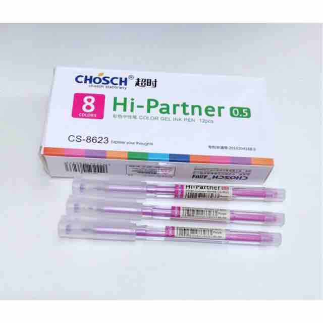 12 bút nước Chosch 8623 mực tím