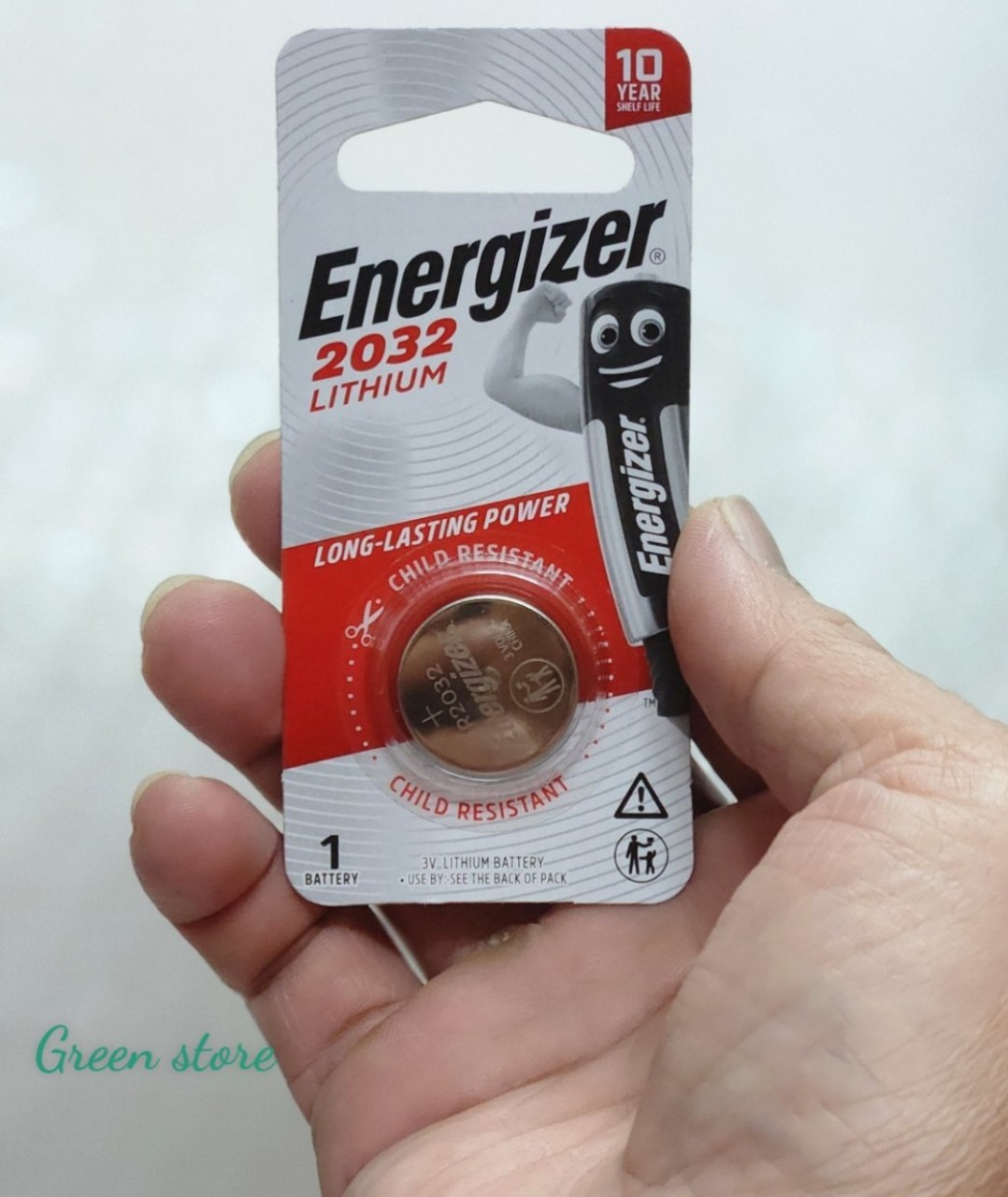 Hộp 12 vỉ pin CR2032 / CR 2032 Lithium 3V Energizer chính hãng dùng cho smartkey xe máy, ô tô