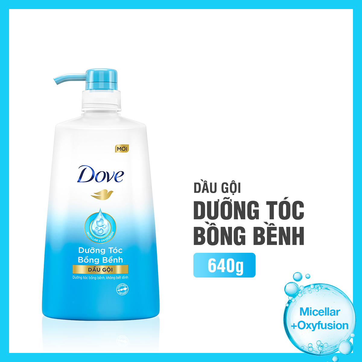 Dầu gội Dove dưỡng tóc bồng bềnh 640gr