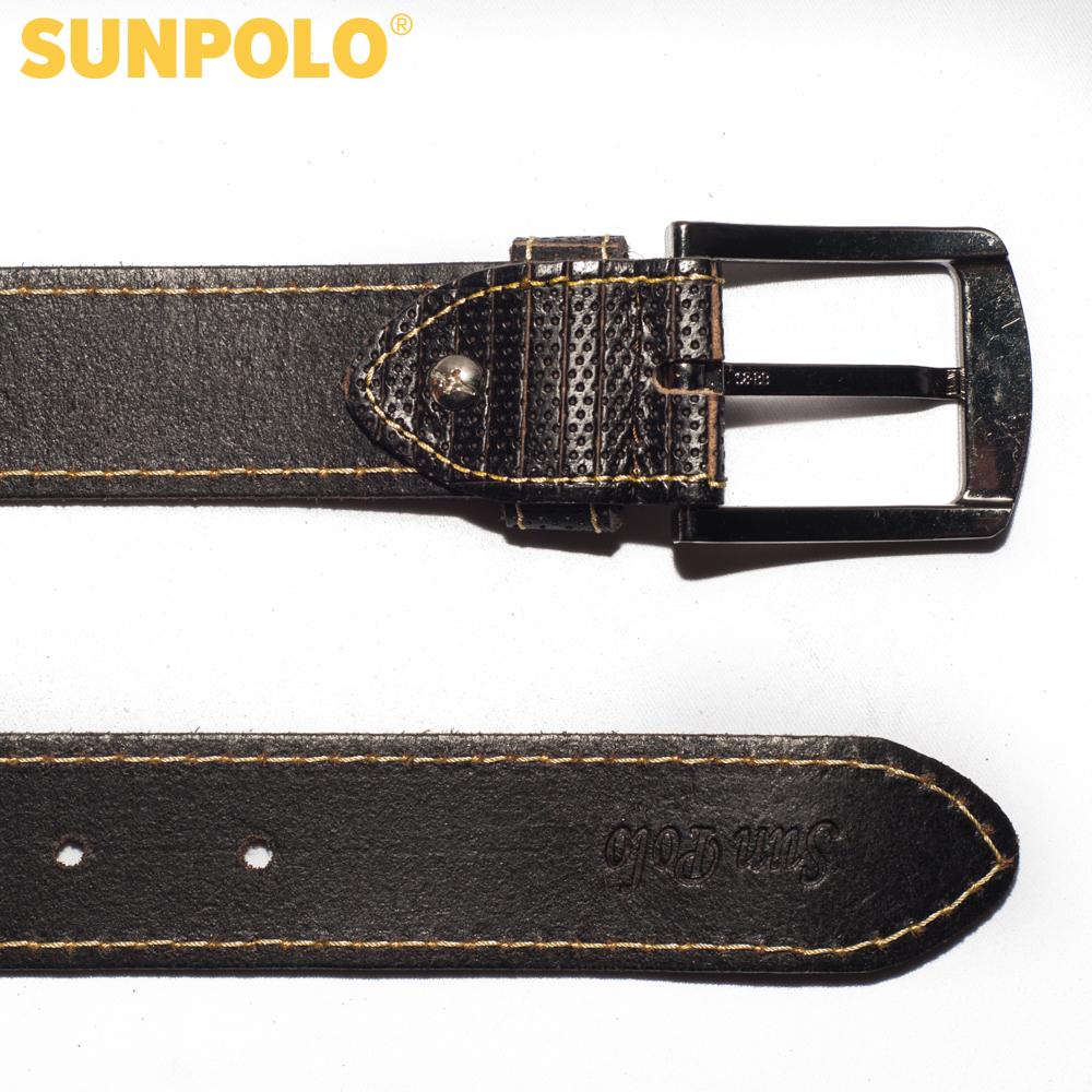 Men genuine leather belt BSMK25 (black, brown, dark brown)