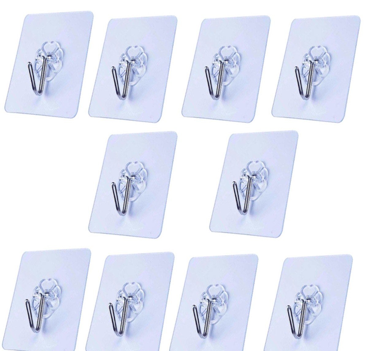 Combo 5 Móc Treo Dán Tường Trong Suốt Siêu Dính Tiện Lợi