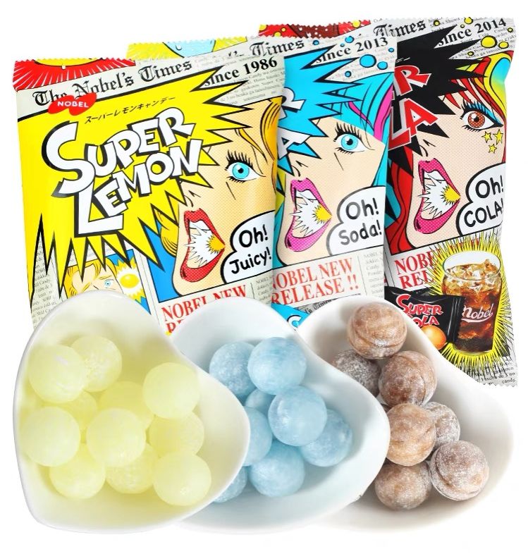Kẹo siêu chua Nhật Bản 3 vị Super Lemon Cola Soda