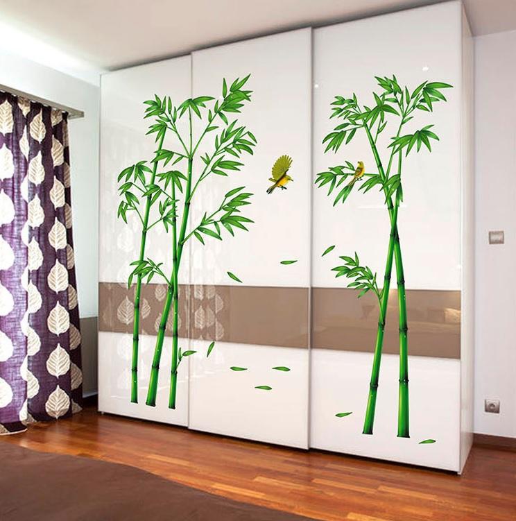 Decal dán tường Cây tre- C11-flowerdecal-Scenedecal