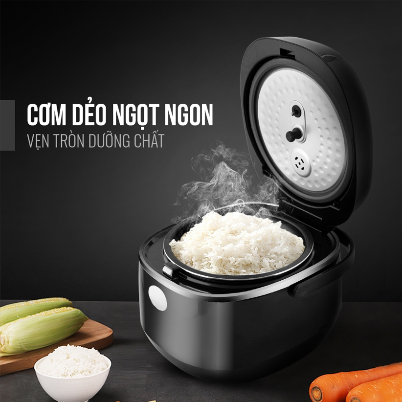 Nồi cơm điện tử Elmich 1,2L Lít RCE-1789 màu đen