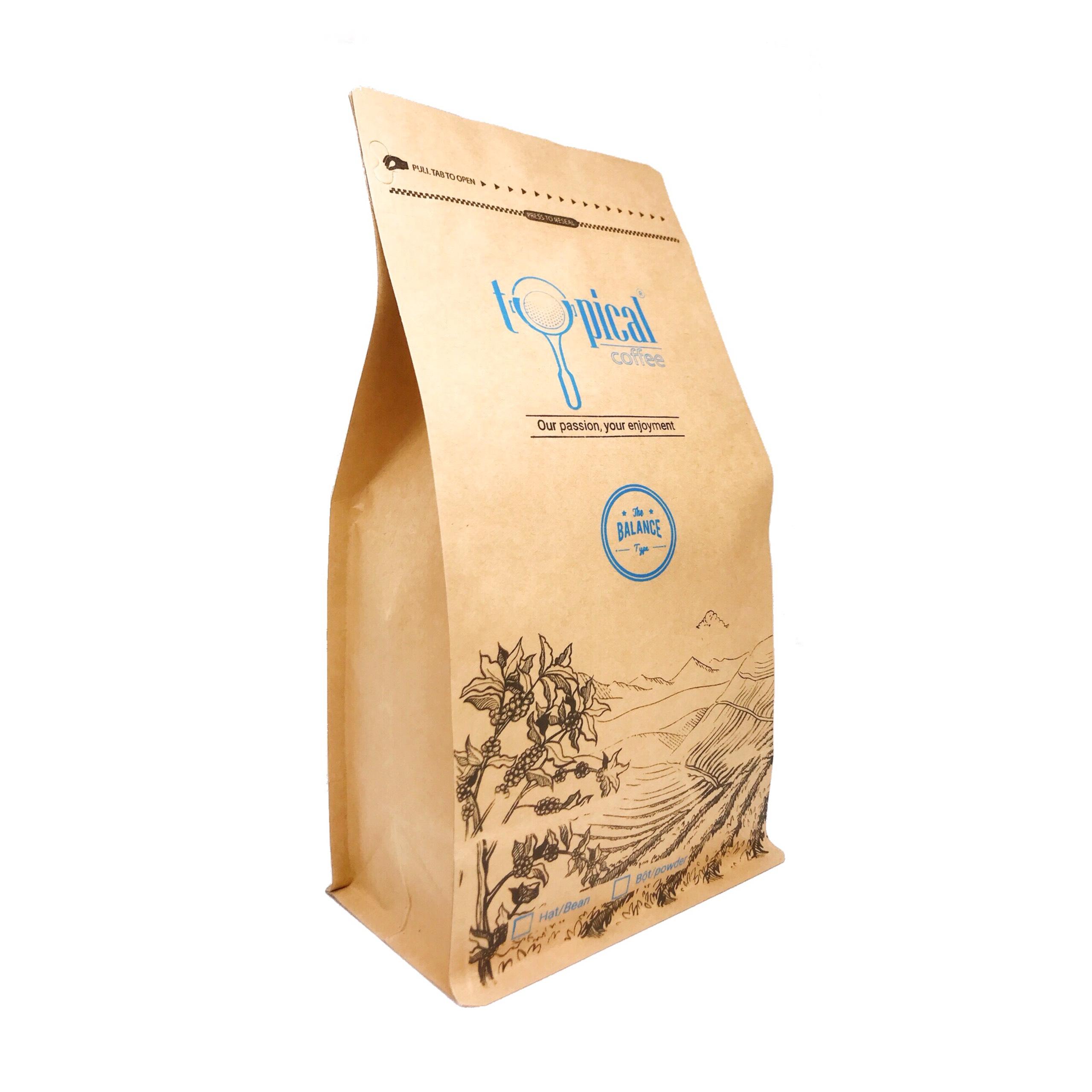 [HCM]Cà Phê Hạt Espresso -  Cafe Hạt Rang Mộc Nguyên Chất Balance 500g