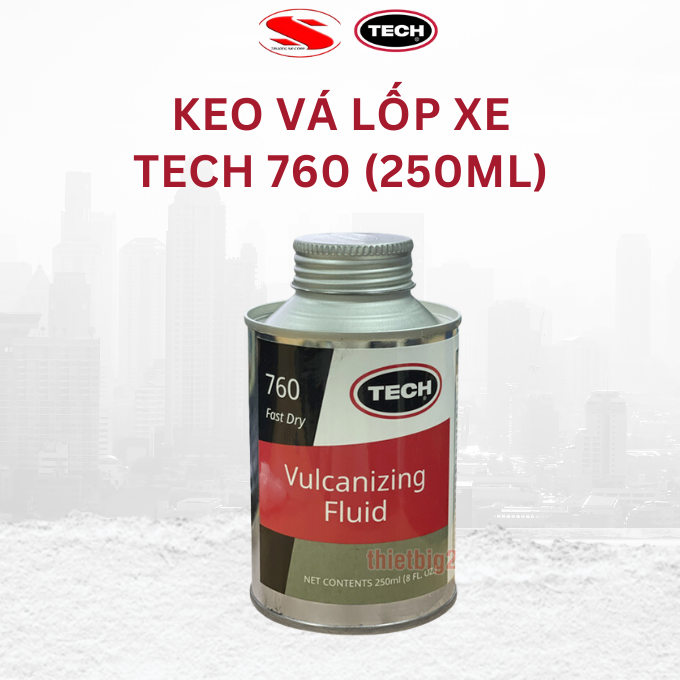 Keo vá săm lốp ô tô, xe máy Tech 760 (235ml)
