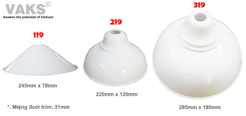 [HCM]Bộ combo bao gồm đuôi đèn kín nước 2418 và chụp đèn 219 - dụng cho bóng đèn đuôi vặn e27 - sx tại Việt Nam