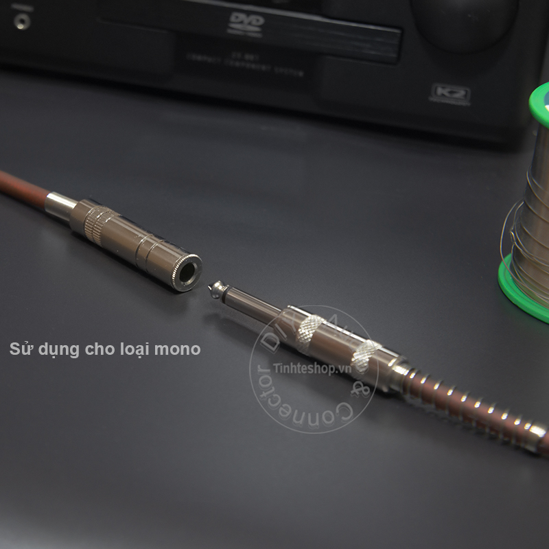 Cáp 6.5 mono ra 2 AV DIY 0.5M đến 5M - Dây 6ly ra hoa sen AV