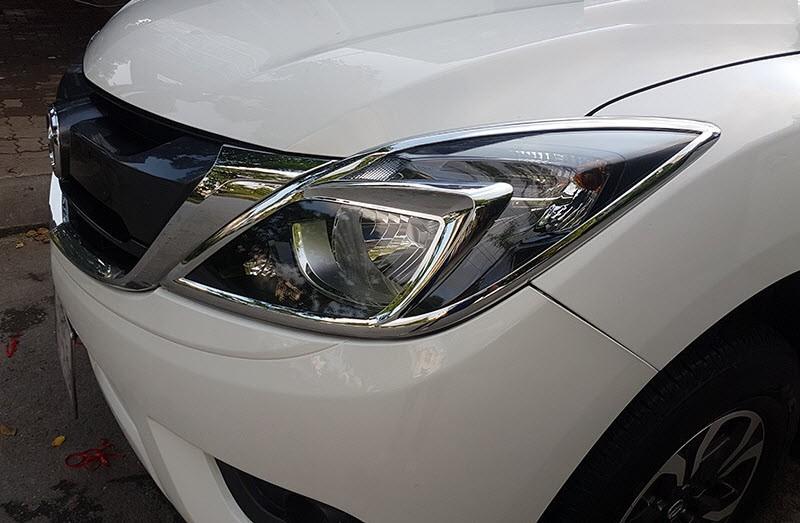 Ốp viền đèn pha + hậu mazda bt50 mạ crom