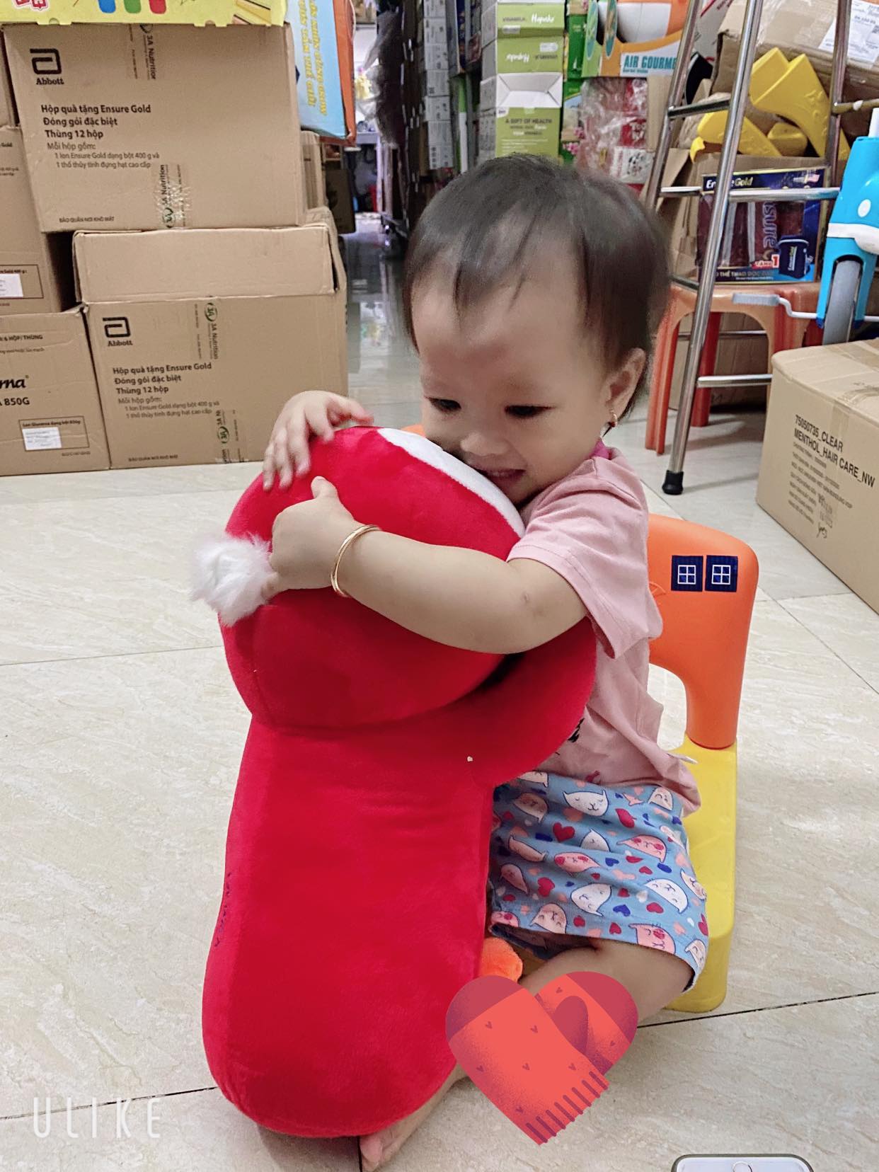 Gối ôm chim cánh cụt cho bé quà Growplus Vinamilk