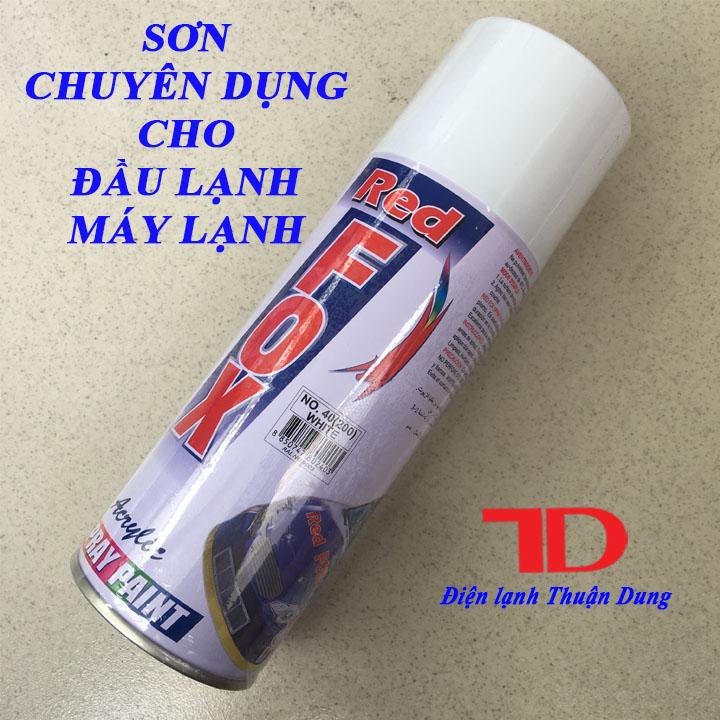 Sơn chuyên dụng cho đầu lạnh Máy Lạnh WHITE 200 NO.40, Sơn RedFox - Điện Lạnh Thuận Dung