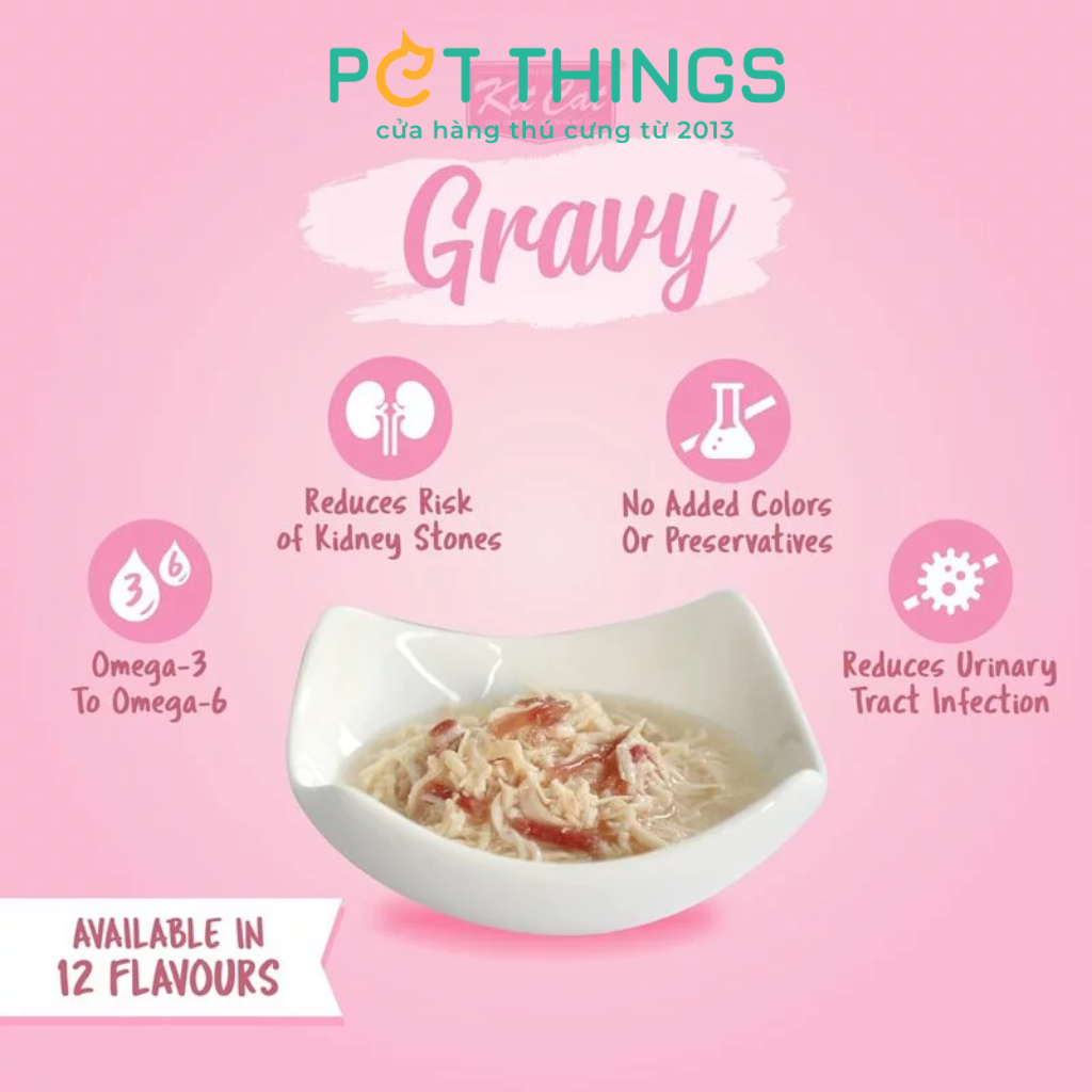 Pate Kit Cat Gravy 70g Cho Mèo