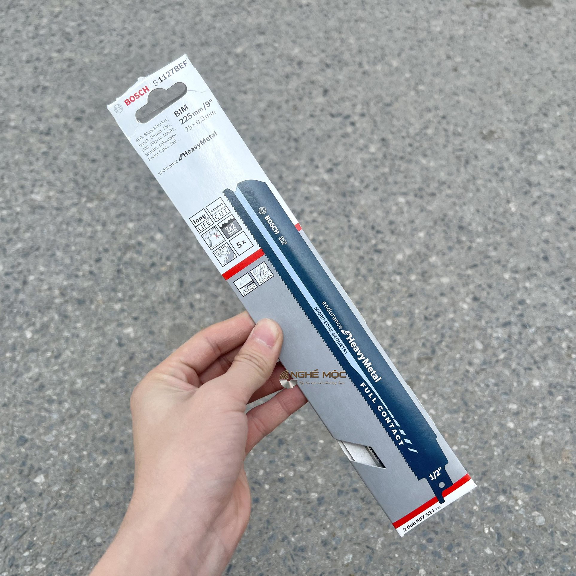 Lưỡi cưa kiếm cắt sắt Bosch S1127BEF dài 9" (22,5cm)