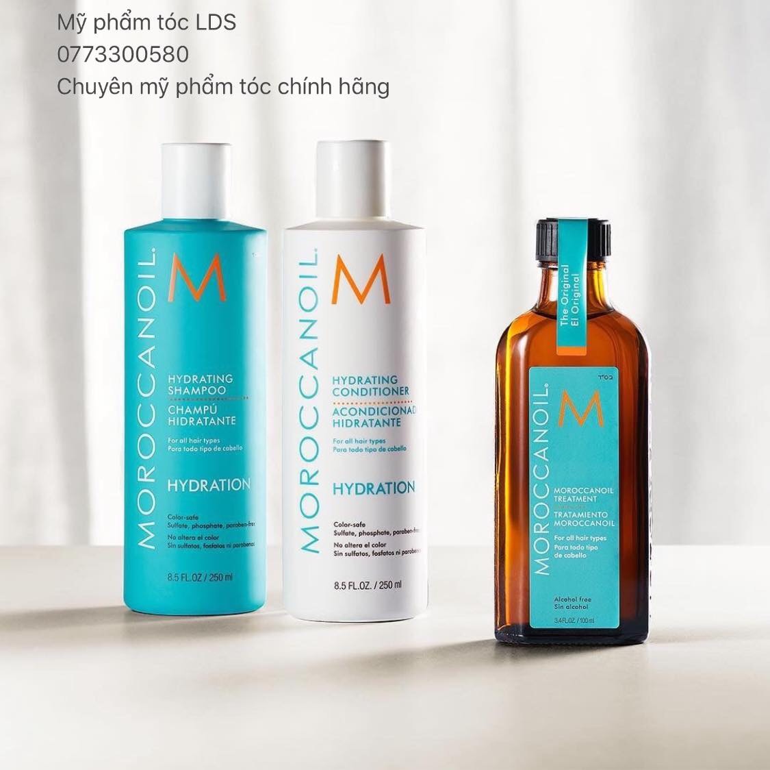 CẶP DẦU GỘI XẢ DƯỠNG ẨM HYDRATION MOROCCANOIL 250ML