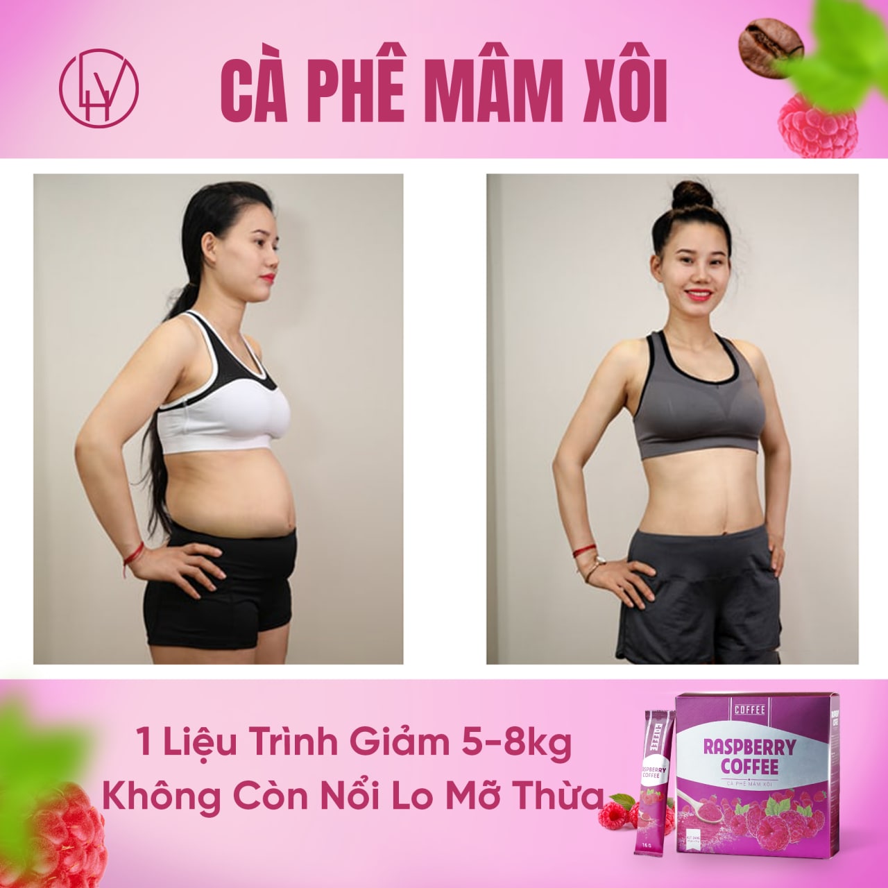 Cà Phê Mâm Xôi Giảm Cân Raspberry Coffee (Hộp 15 Gói)