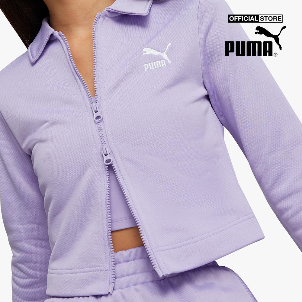 PUMA - Áo polo nữ tay dài phối zip Classics539004-25