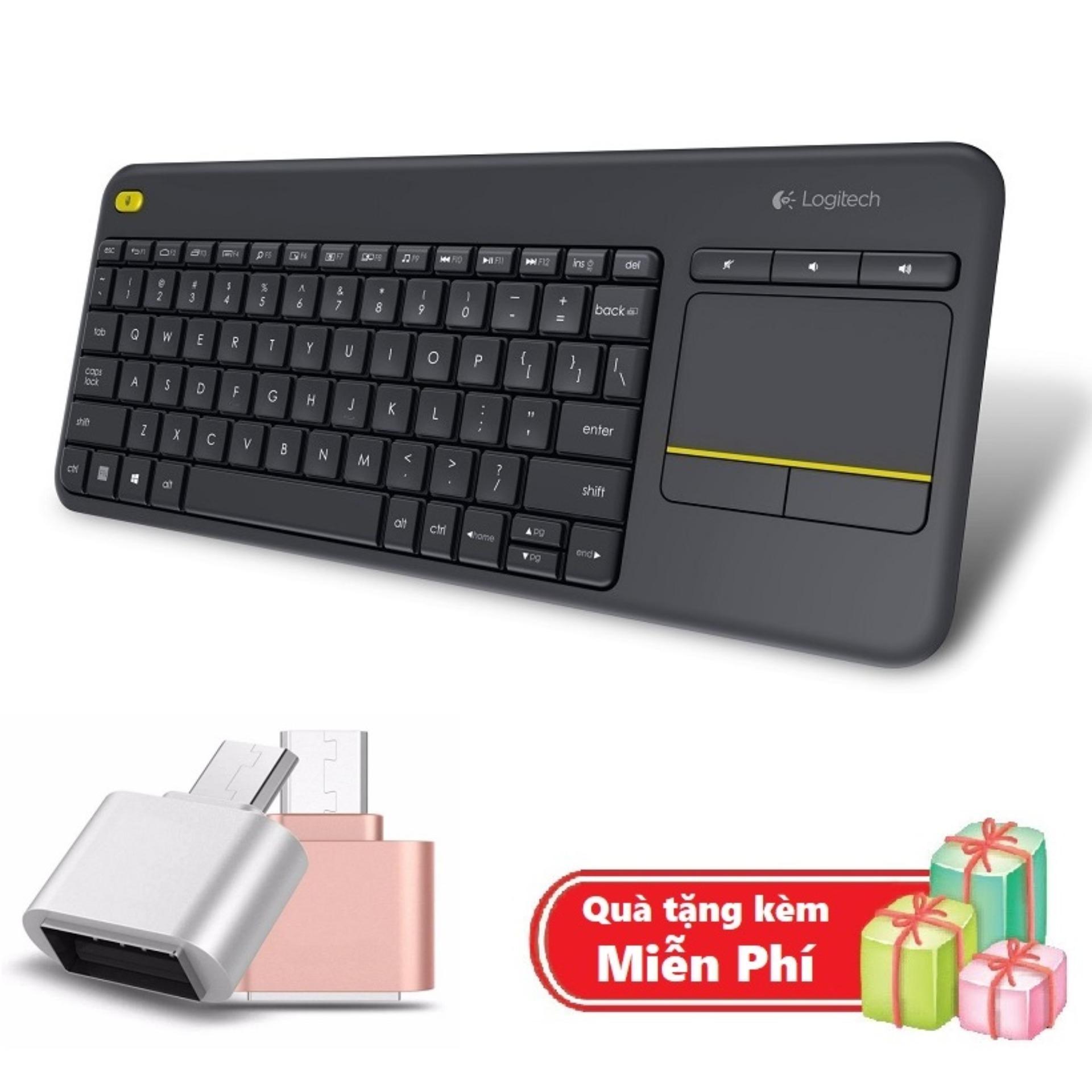 Bàn phím cảm ứng không dây Logitech K400 Plus TV