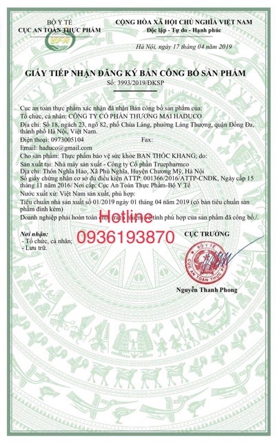 BỘ TÓC HACO: 1 Uống, 1 Gội, 1 Xịt