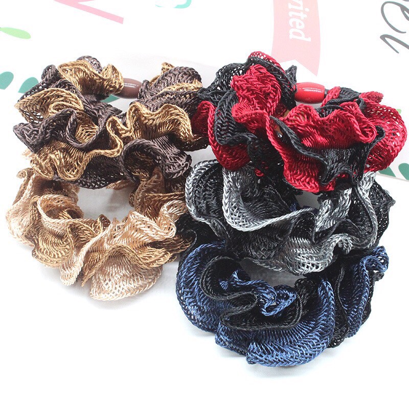 Combo 10 Dây Cột Tóc Xoăn Nhiều màu
