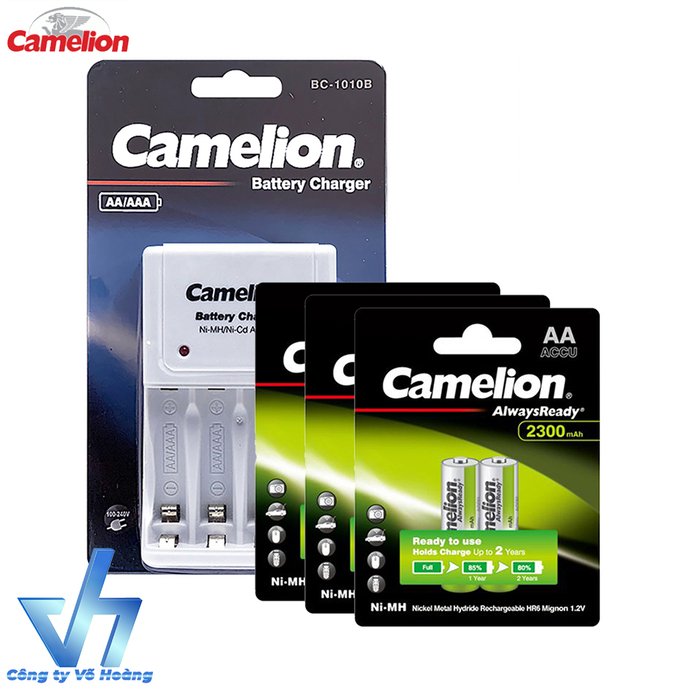Sạc Camelion 1010B kèm 6 pin AA Camelion 2300mAh