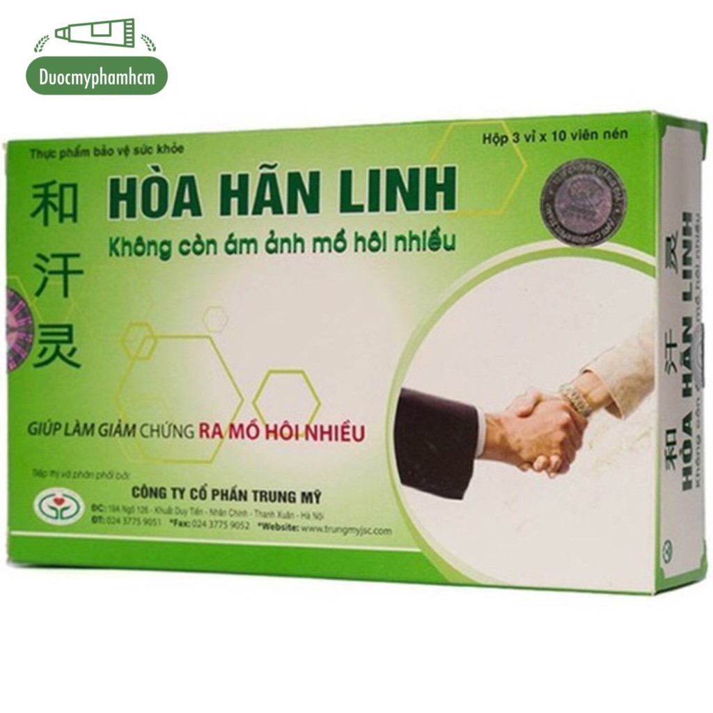 Hòa hãn linh - giảm mồ hôi tay chân