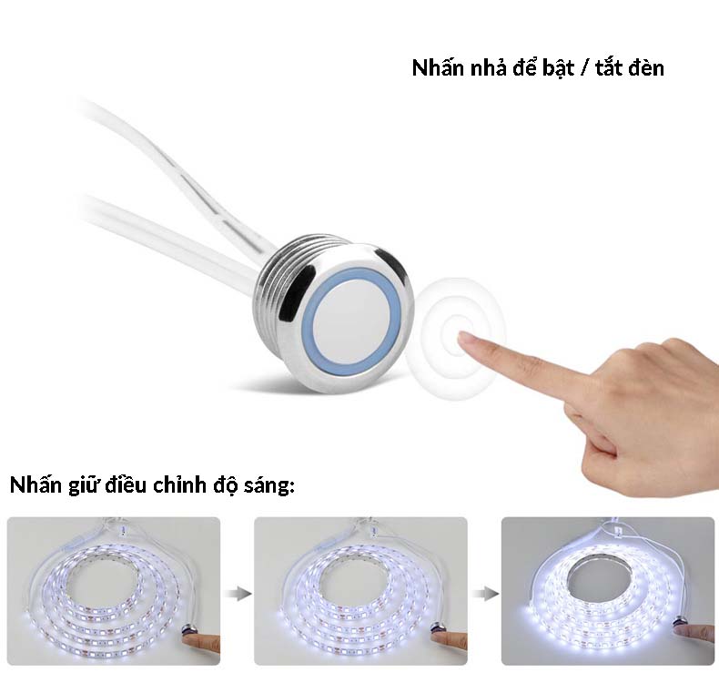Công tắc cảm ứng đèn LED 12VDC 4A