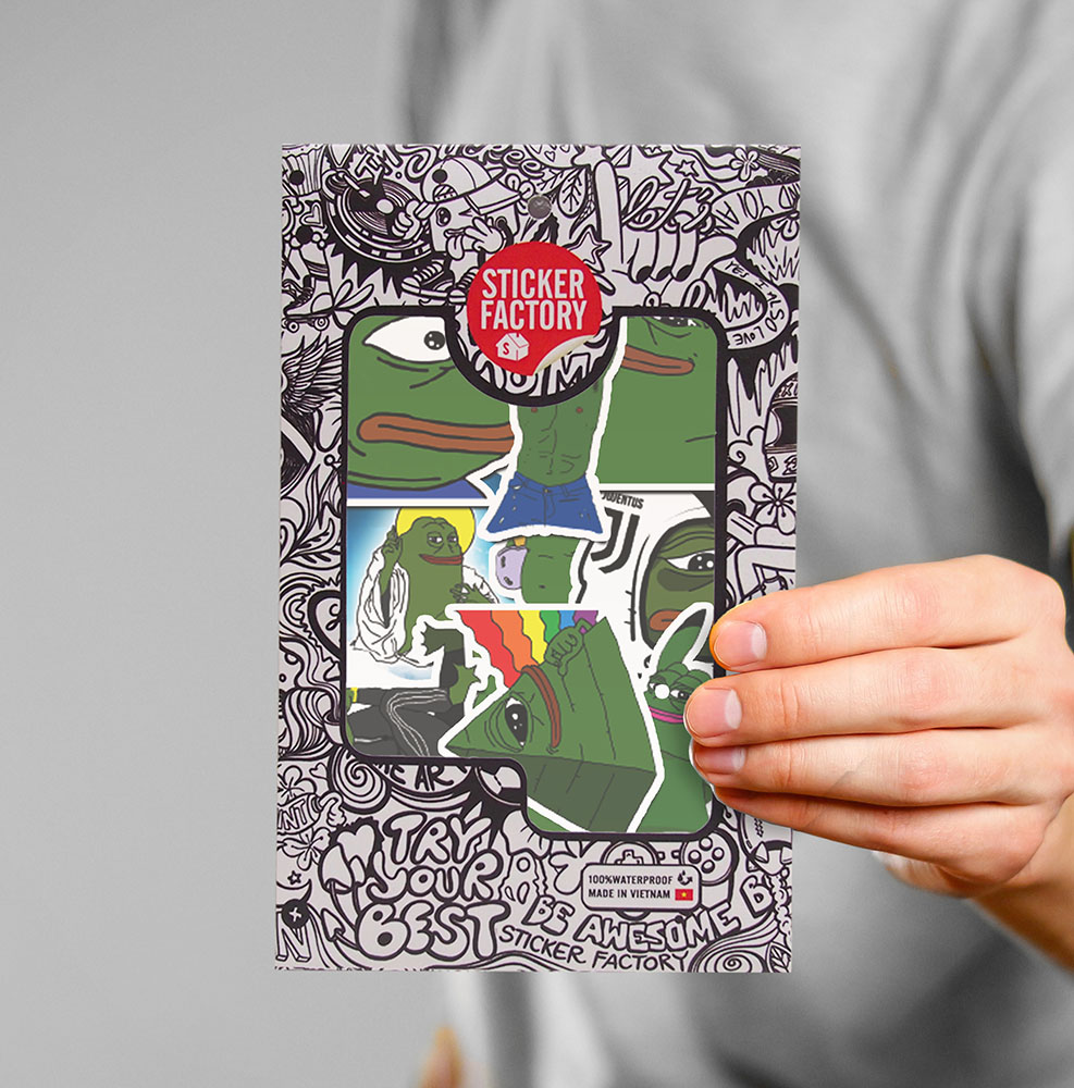 [HCM]Pepe Frog - Set 30 sticker hình dán
