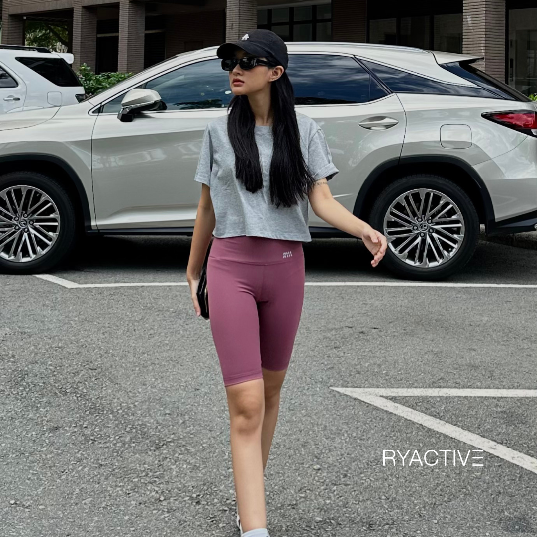 Quần biker ngắn thể thao RYACTIVE - LONG BIKER Pink