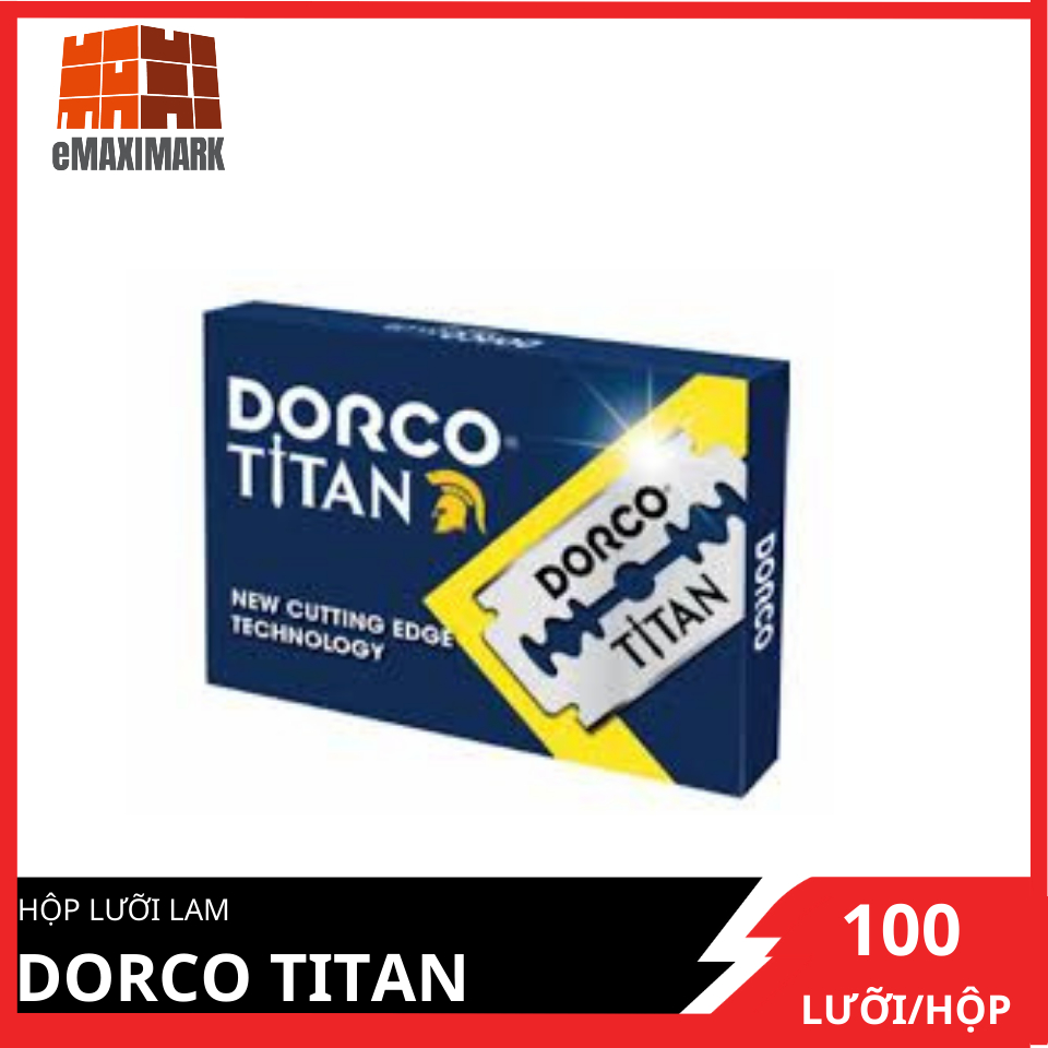Hộp lưỡi lam Dorco Titan (100 lưỡi/hộp) siêu bén