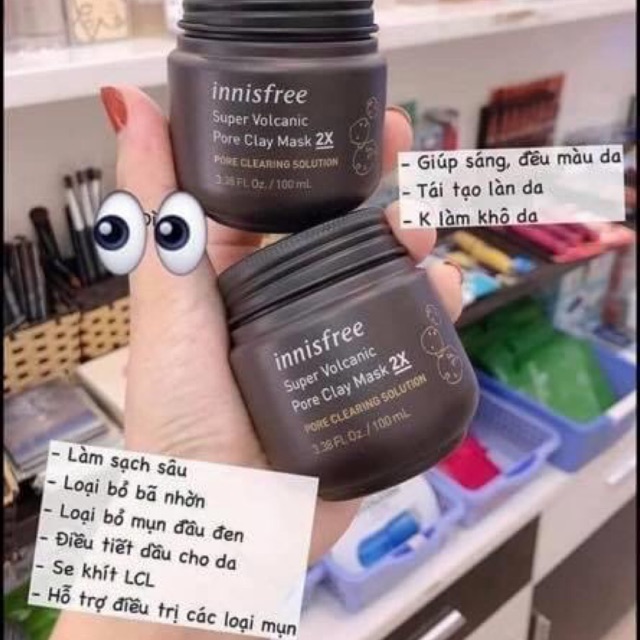 Mặt Nạ Đất Sét Innisfree Volcanic Pore Clay Mask 2X