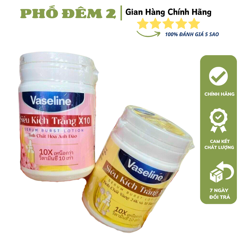 KEM KÍCH TRẮNG VASELINE 10X 2 MÀU