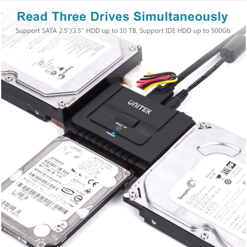 Cáp USB 3.0 Sang IDE/SATA 2,5"/3,5" Unitek Y3322