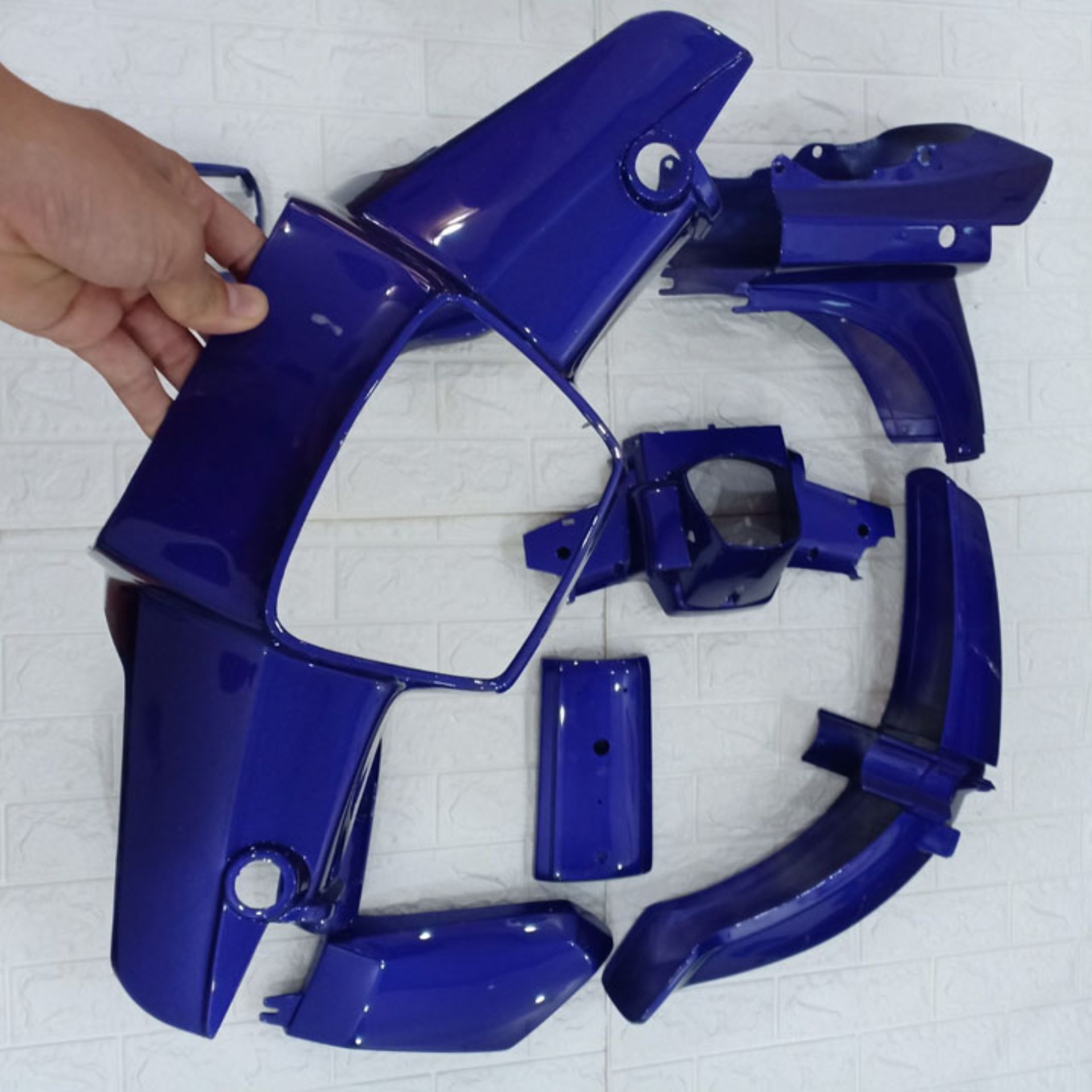 [TẶNG TEM] Dàn áo xe DREAM II - vỏ nhựa xe DREAM II màu Tím, chất liệu nhựa ABS nguyên sinh - có KÈM MIỄN PHÍ BỘ TEM sịn., ,  , phụ tùng xe máy giá rẻ