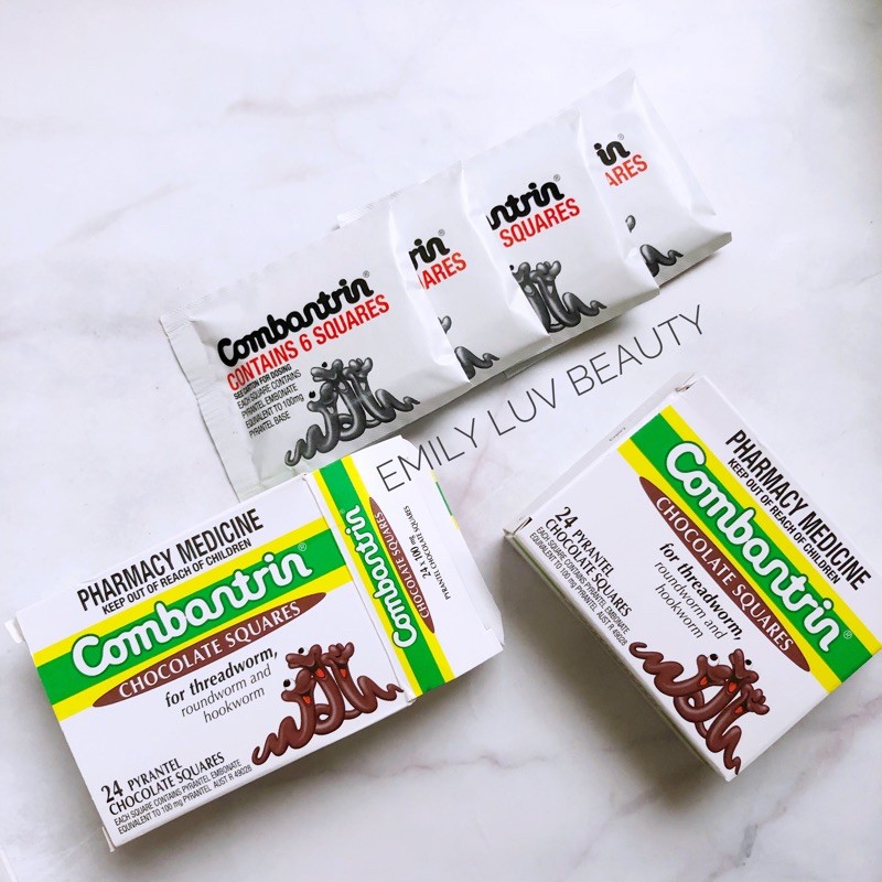 Kẹo tẩy giun vị socola Combontrin Úc