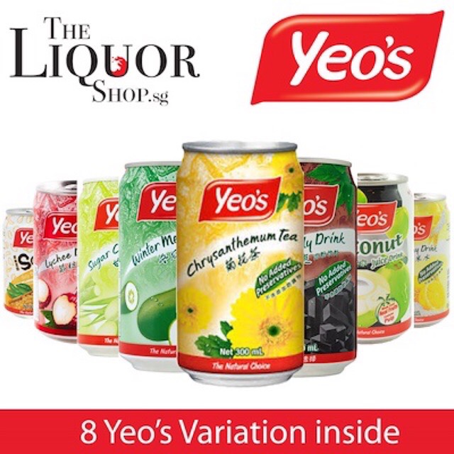 Lốc 6 lon sữa đậu đen Yeo’s (6lon*300ml)