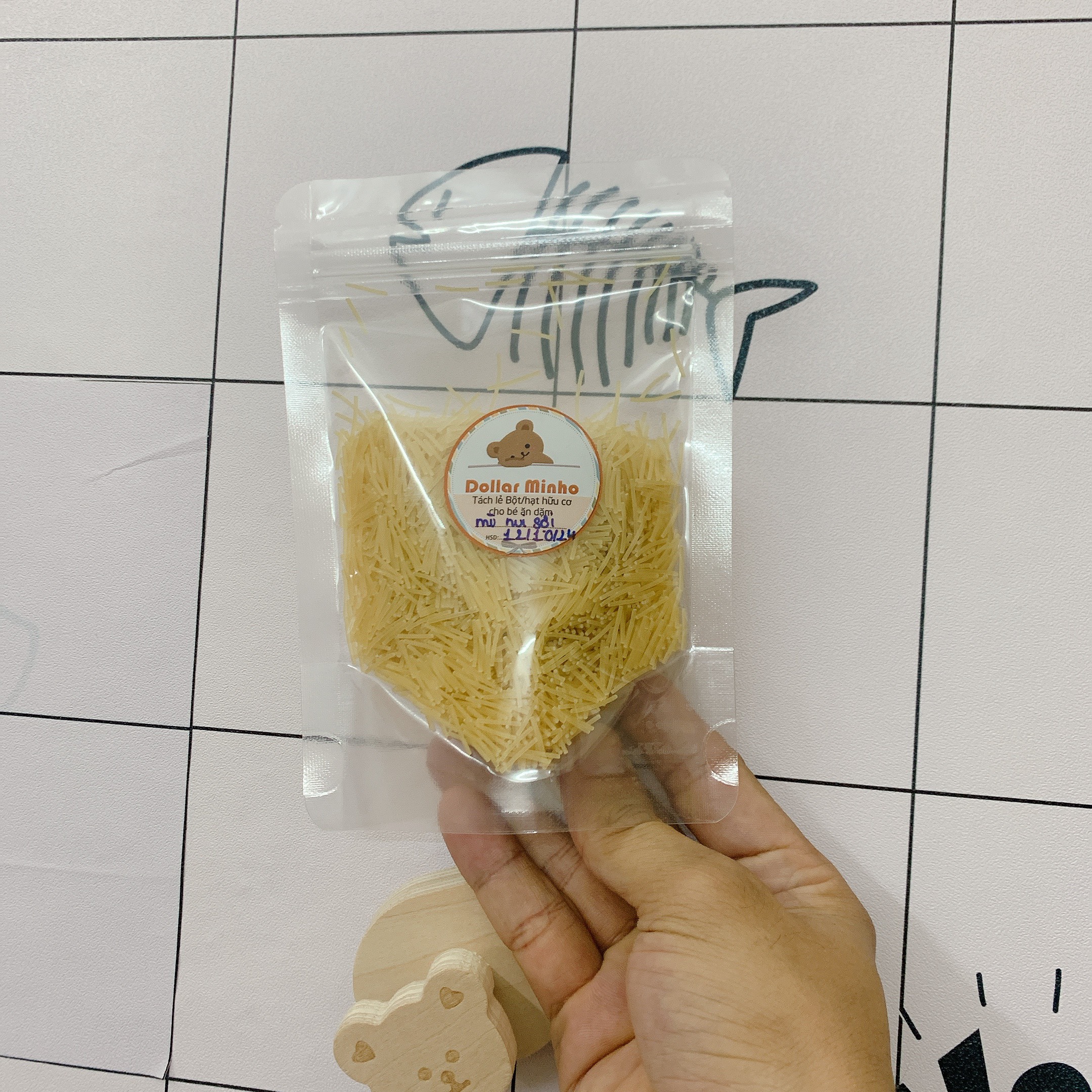 Mì nui các loại  tách lẻ 100g (nui xoắn, nui sao, nui chữ, mì semon, nui sò, nui vũ trụ)