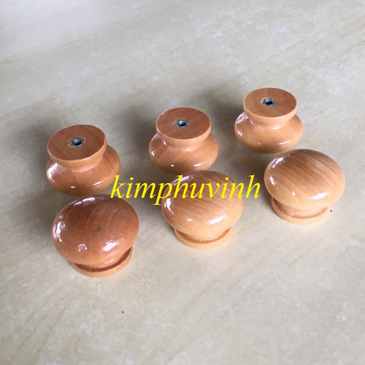 02 CÁI - GÙ TỦ - NÚM TỦ GỖ