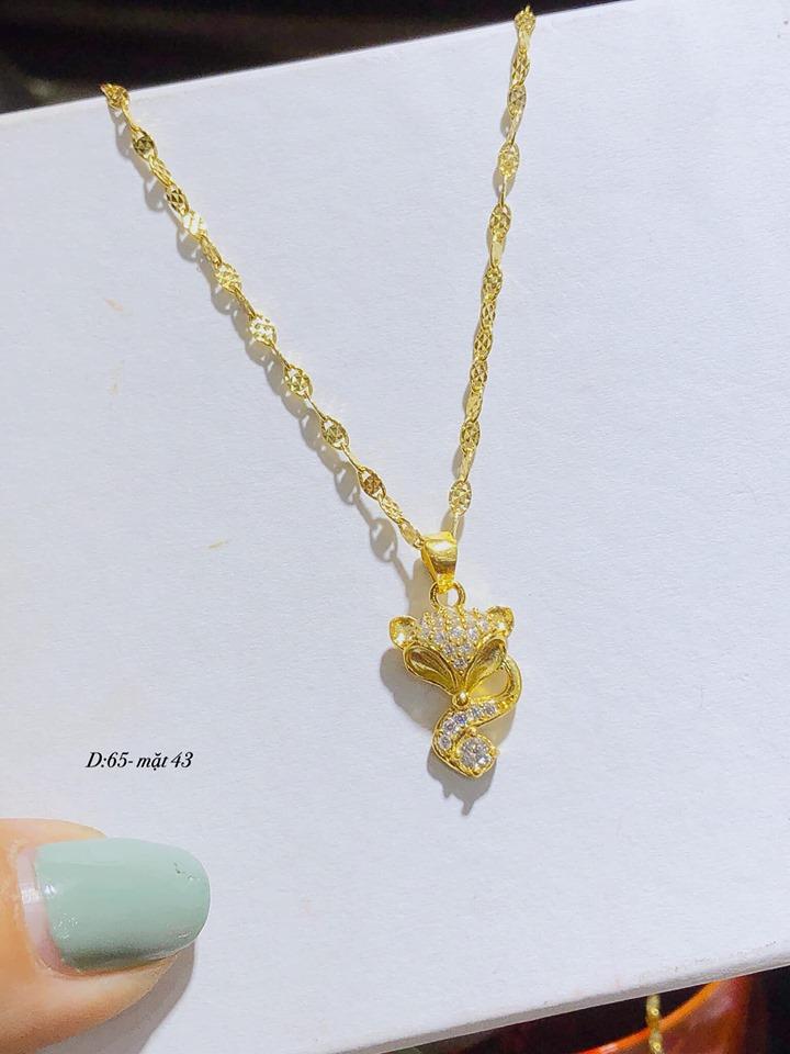 Dây chuyền vàng 10k hồ ly DCVBA05